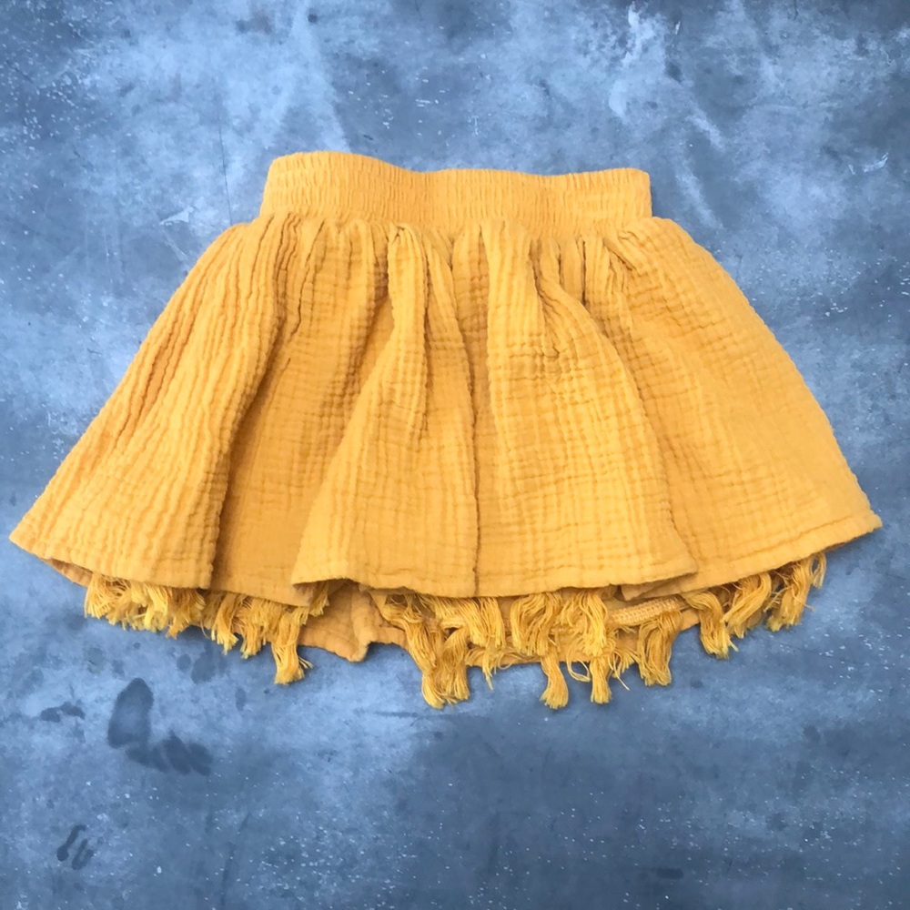 BOHO BABY! Pick up this adorable marigold skirt!